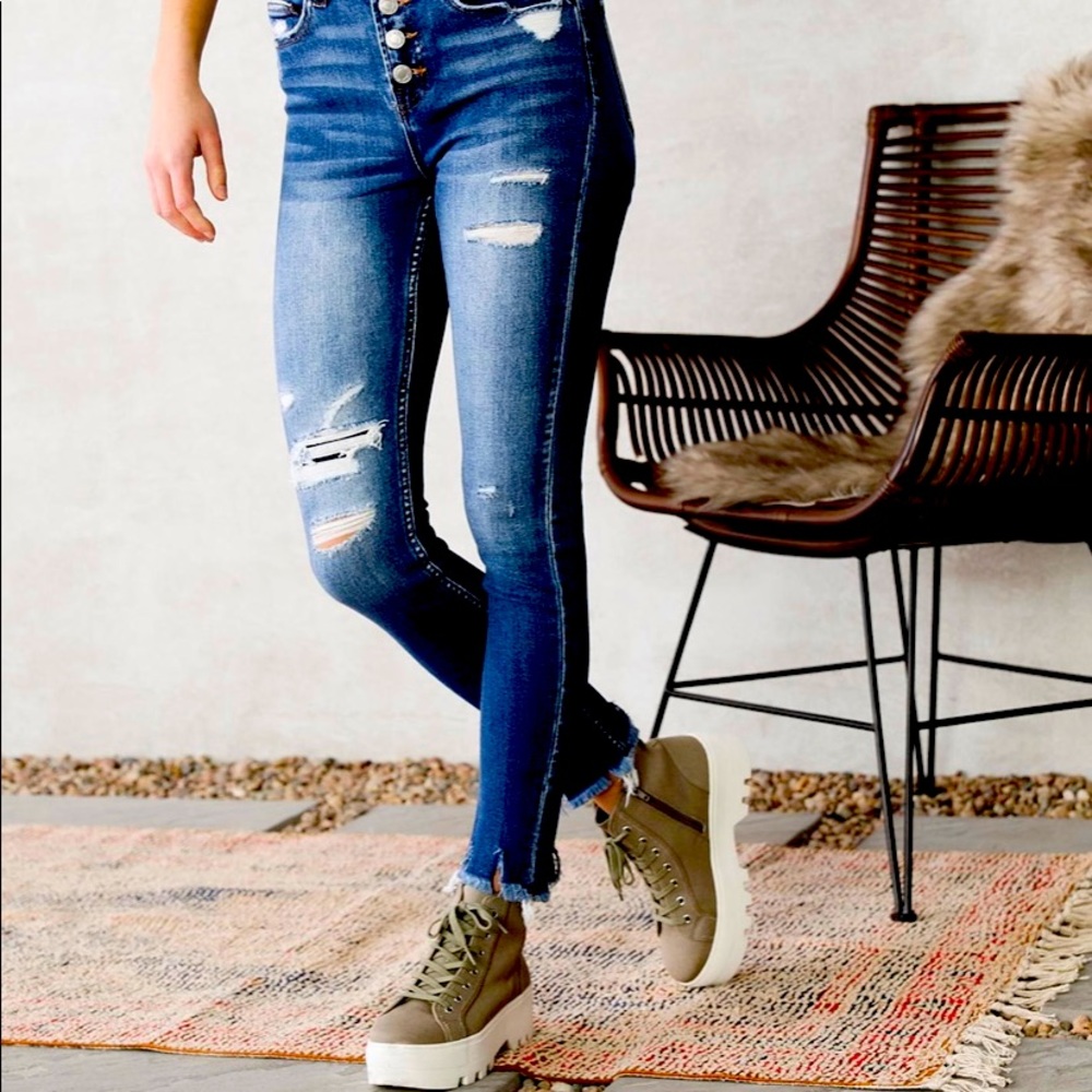 Buckle Vervet high rise button fly jeans